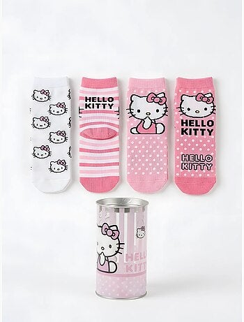 Lot de 4 paires de chaussettes hello kitty