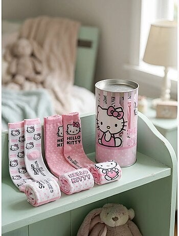 Lot de 4 paires de chaussettes hello kitty