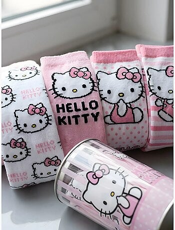 Lot de 4 paires de chaussettes hello kitty