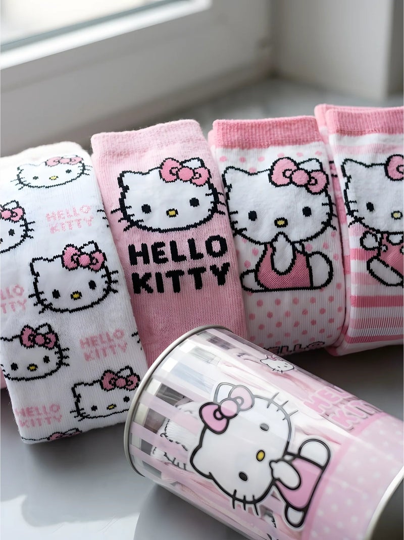 Lot de 4 paires de chaussettes hello kitty Blanc - Kiabi