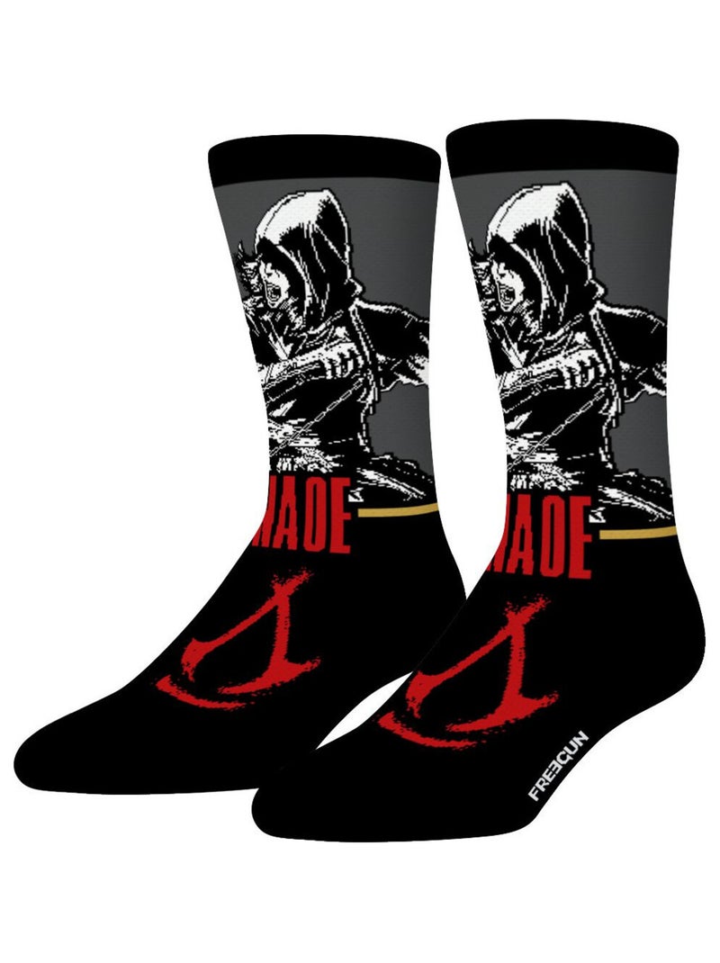 Lot de 4 paires de chaussettes homme Assassin'S Creed Freegun Rouge - Kiabi