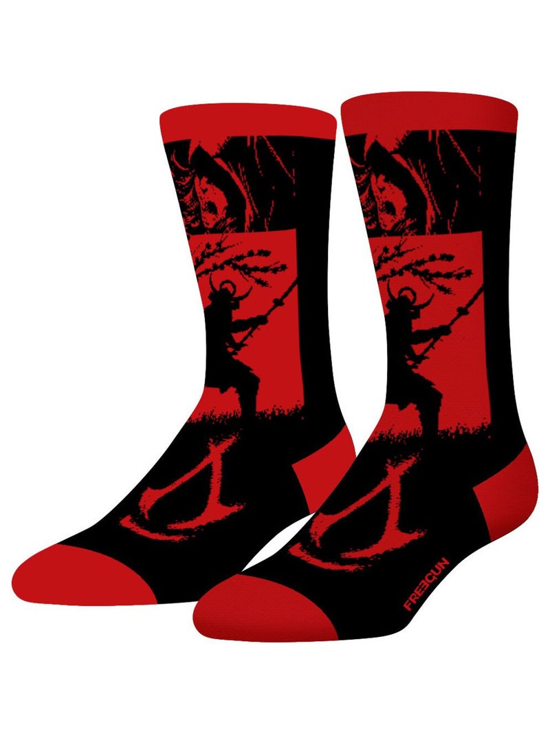 Lot de 4 paires de chaussettes homme Assassin'S Creed Freegun Rouge - Kiabi