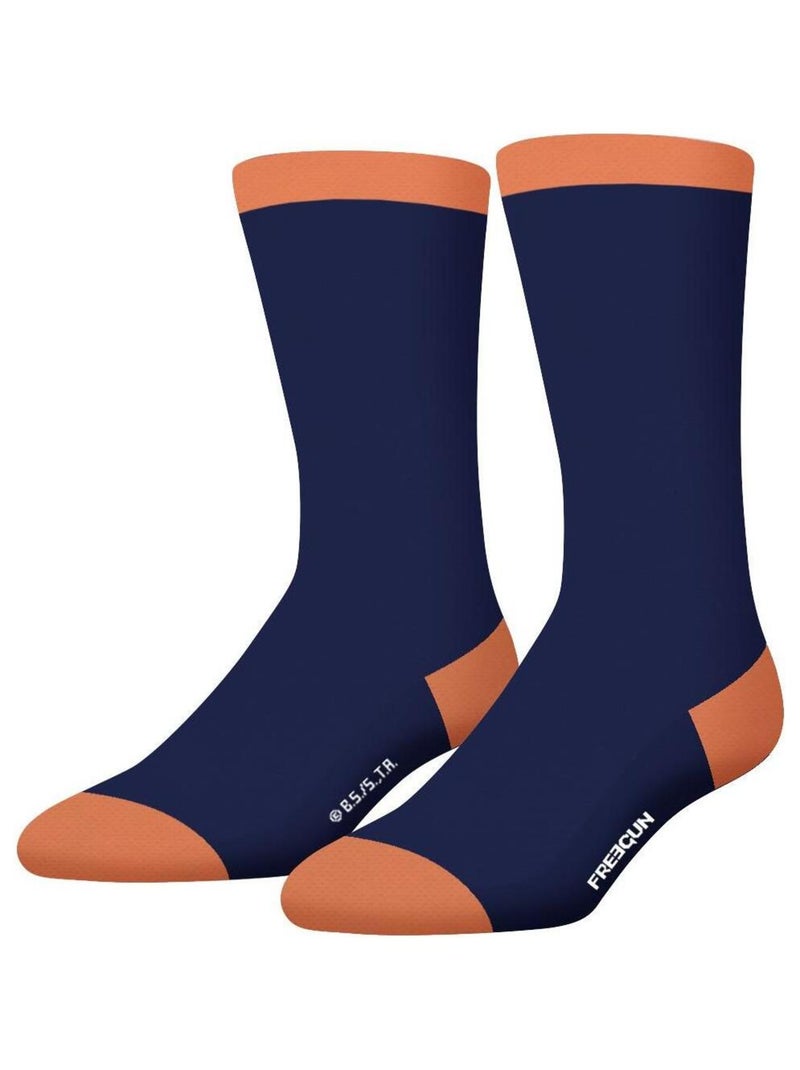 Lot de 4 paires de chaussettes Homme Dragon Ball Z Songoku Buu Freegun Orange - Kiabi