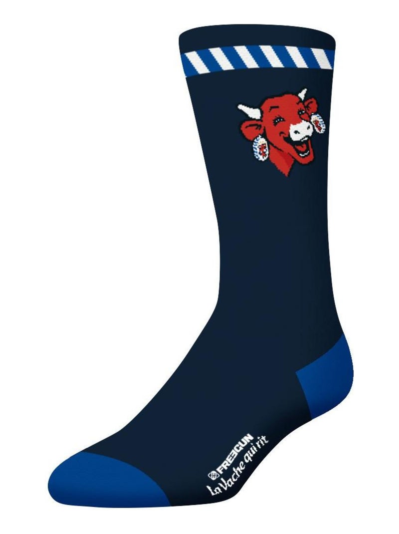 Lot de 4 paires de chaussettes homme La Vache Qui Rit Freegun Bleu - Kiabi