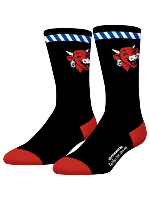 Lot de 4 paires de chaussettes homme La vache qui rit Freegun - Kiabi Lot de 4 paires de chaussettes homme La vache qui rit Freegun - Kiabi