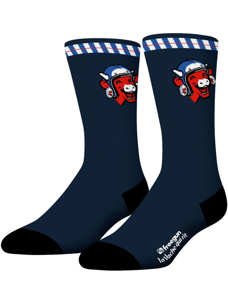 Lot de 4 paires de chaussettes homme la vache qui rit freegun Rouge - Kiabi