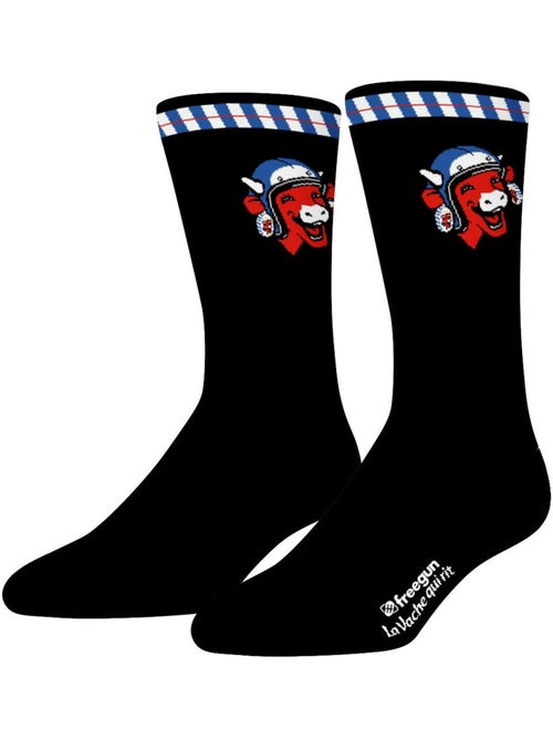 Lot de 4 paires de chaussettes homme la vache qui rit freegun - Kiabi Lot de 4 paires de chaussettes homme la vache qui rit freegun - Kiabi