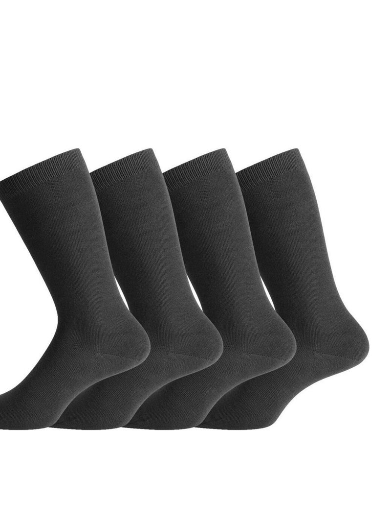 Labonal Chaussettes Rétro Double Trait - Laine Bleu Pétrole - Fabriquées En France - Mi-Hautes Homme