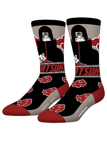 Lot de 4 paires de chaussettes homme naruto shippuden freegun