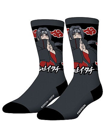 Lot de 4 paires de chaussettes Homme Naruto Shippuden Freegun