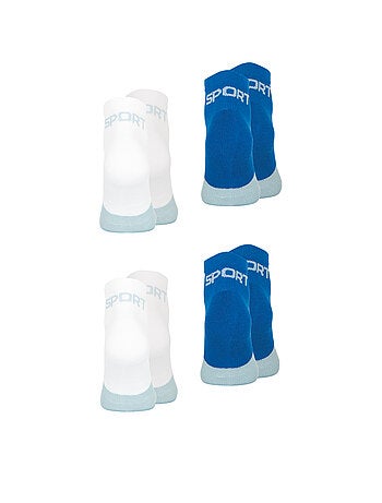 Lot de 4 paires de chaussettes homme Quarter Fresh Athena