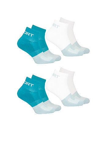 Lot de 4 paires de chaussettes homme Quarter Fresh Athena