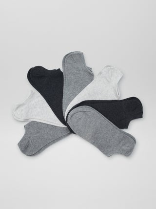 Lot de 4 paires de chaussettes invisibles