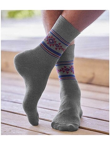Lot de 4 Paires de Chaussettes Jacquard - ATLAS FOR MEN