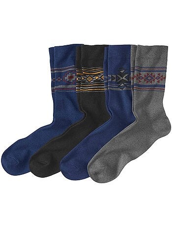 Lot de 4 paires de chaussettes fantaisie - atlas for men