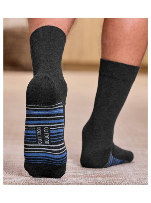 Lot de 4 Paires de Chaussettes Jacquard  - ATLAS FOR MEN - Kiabi