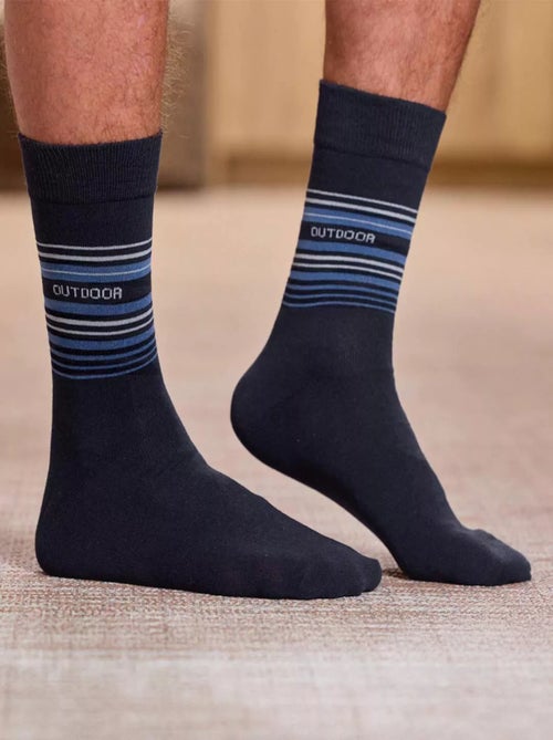 Lot de 4 Paires de Chaussettes Jacquard  - ATLAS FOR MEN - Kiabi
