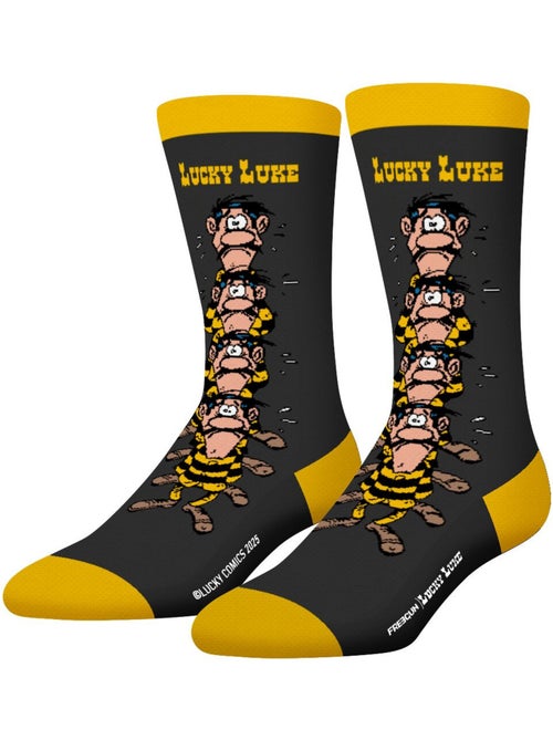 Lot de 4 paires de chaussettes Lucky Luke Freegun - Kiabi