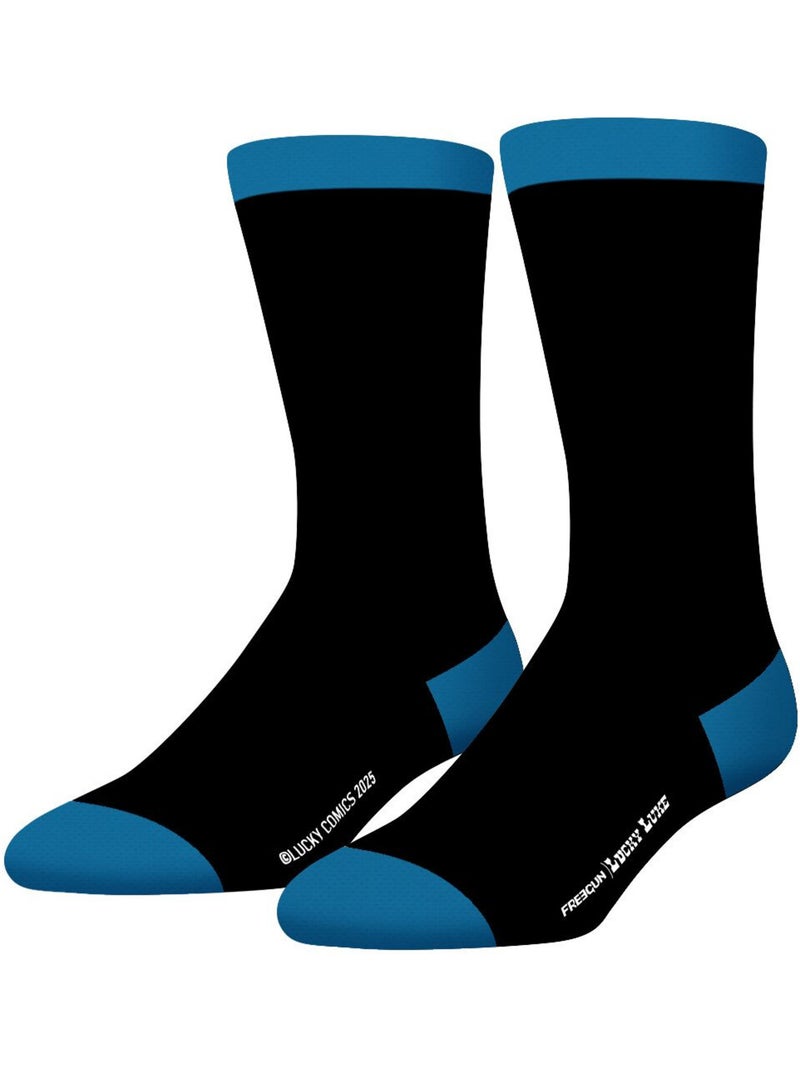 Lot de 4 paires de chaussettes Lucky Luke Freegun Bleu - Kiabi