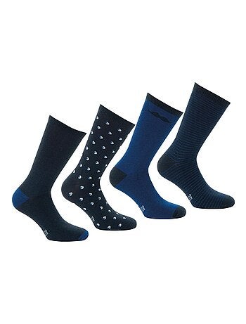 Lot de 4 paires de chaussettes mi-hautes homme Ecopack Athena