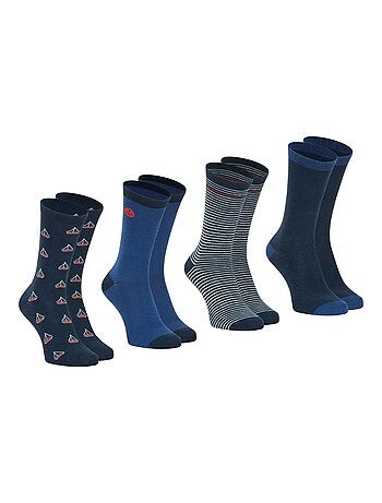 Lot de 4 paires de chaussettes mi-hautes homme Ecopack Athena
