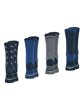 Lot de 4 paires de chaussettes mi-hautes homme Ecopack Athena