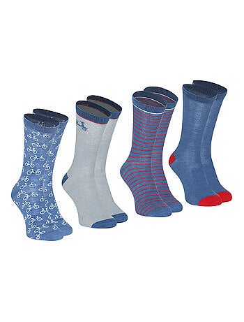 Lot de 4 mi-chaussettes homme Ecopack Athena