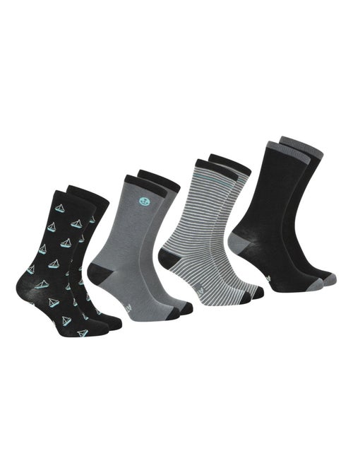 Lot de 4 paires de chaussettes mi-hautes homme Ecopack - Kiabi