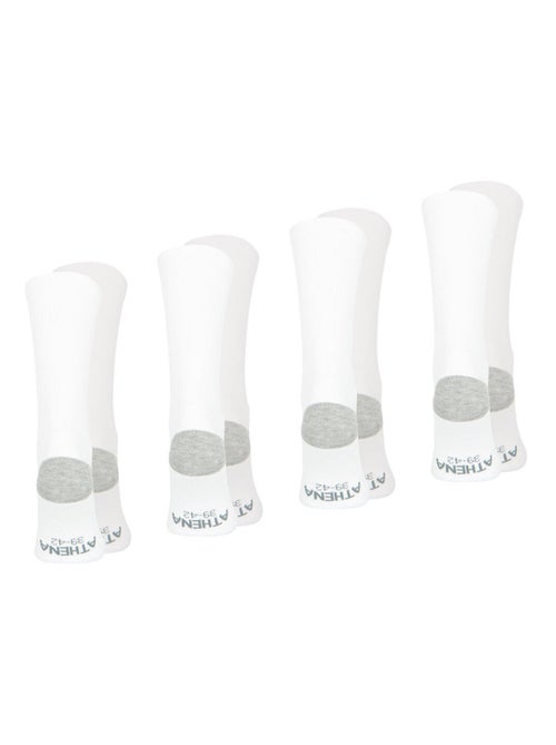 Lot de 4 paires de chaussettes mi-hautes homme Ecopack Sport Athena - Kiabi