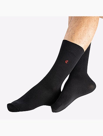Lot de 4 paires de chaussettes mi-hautes homme Essentiels coton peigné Eminence