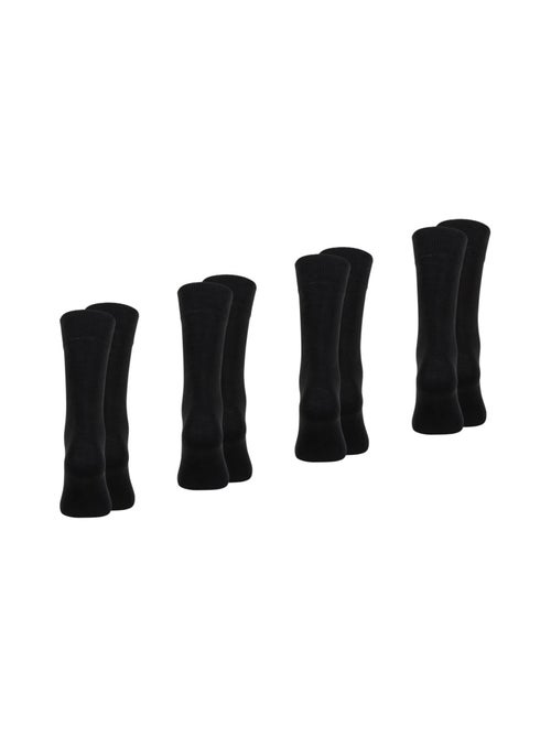 Lot de 4 paires de chaussettes mi-hautes homme Essentiels coton peigné Eminence - Kiabi