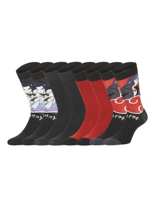 Lot de 4 paires de chaussettes Naruto Shippuden Garçon Freegun