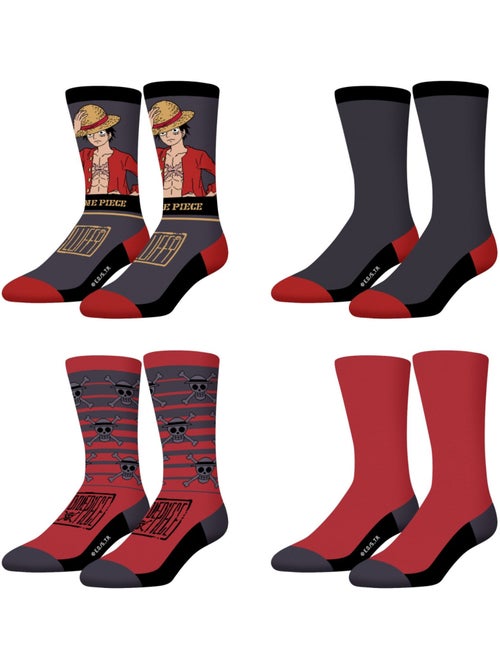 Lot de 4 paires de chaussettes one piece freegun - Kiabi