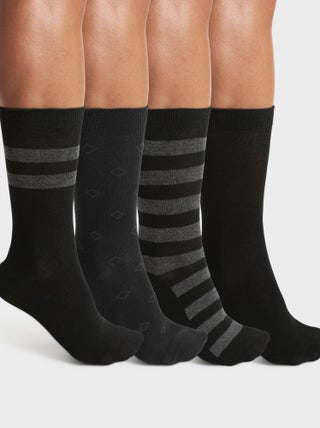 Lot de 4 paires de chaussettes rayées ECODIM