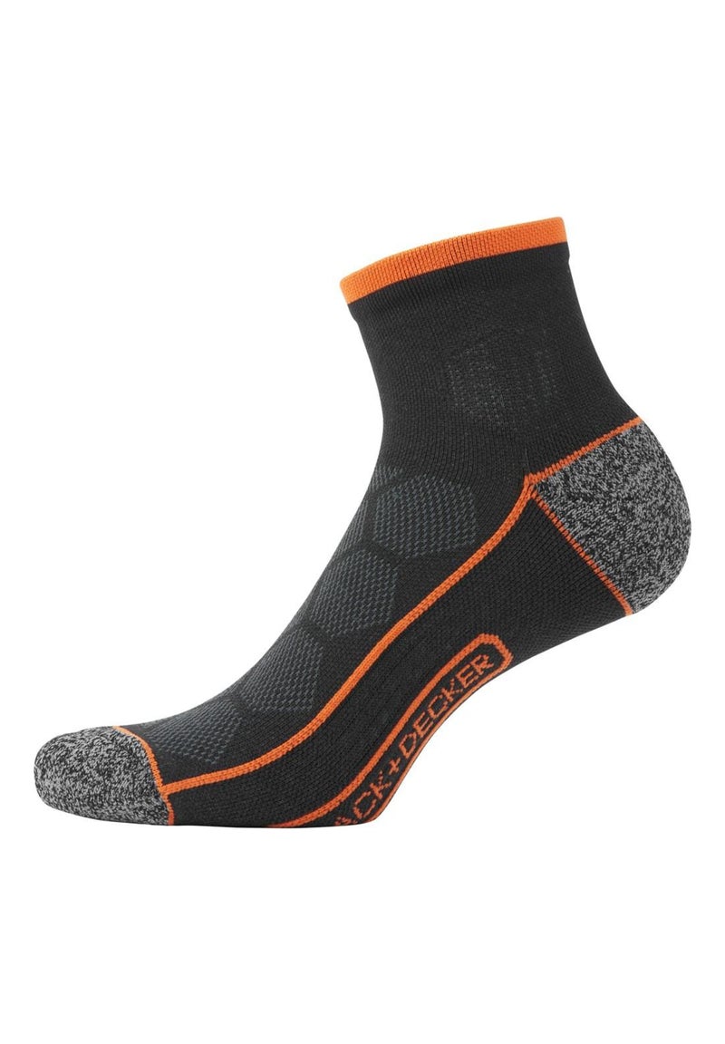 Lot de 4 Paires de Chaussettes Socquettes de travail Tool Black & Decker Noir - Kiabi