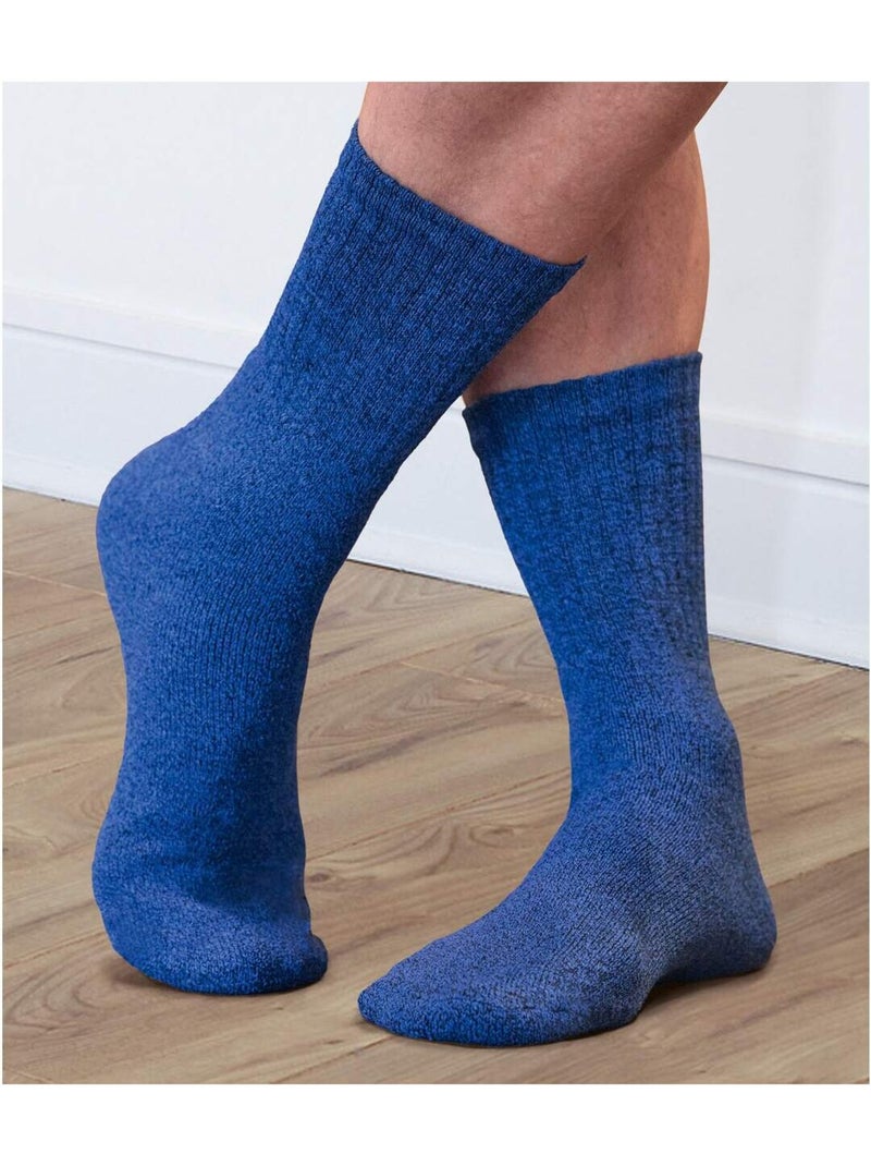 Lot de 4 Paires de Chaussettes Sport Chinées  - ATLAS FOR MEN Bleu Gris - Kiabi