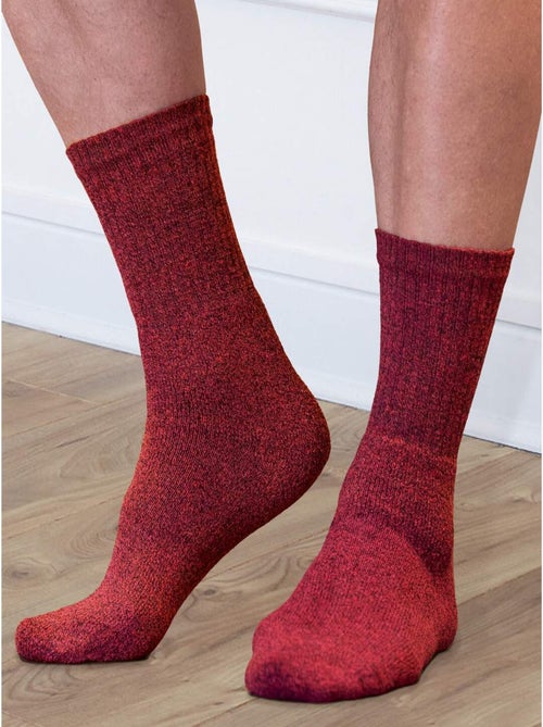 Lot de 4 Paires de Chaussettes Sport Chinées  - ATLAS FOR MEN - Kiabi