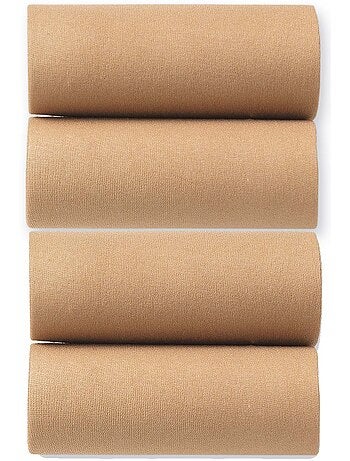 Lot de 4 paires de mi-bas grande largeur