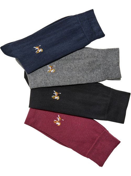 Lot de 4 paires de mi-chaussettes homme - DAXON - Kiabi