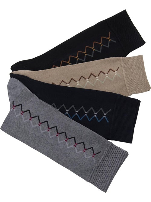 Lot de 4 paires de mi-chaussettes homme - DAXON - Kiabi