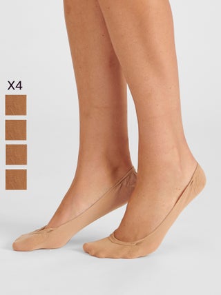 Lot de 4 paires de protège-bas ou pieds 20D - Damart