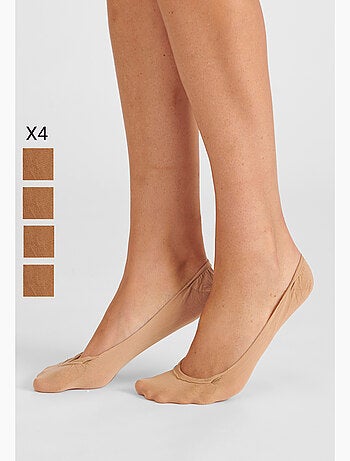 Lot de 4 paires de protège-bas ou pieds 20D - Damart