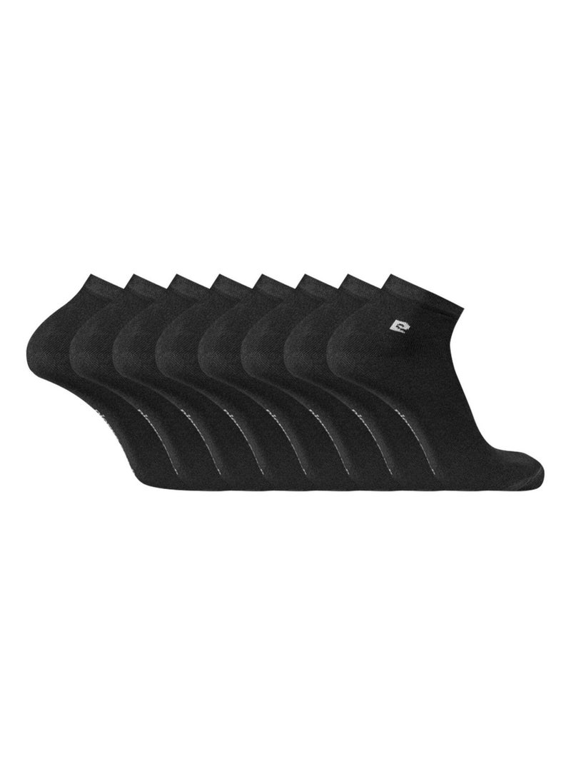 Lot de 4 Paires de Quarter unies modèle PC 400 Pierre Cardin Noir - Kiabi
