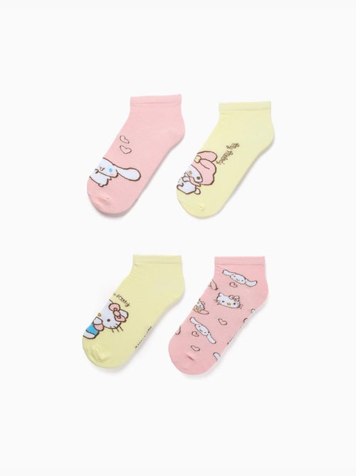 Lot de 4 paires de socquettes avec Hello Kitty - Kiabi