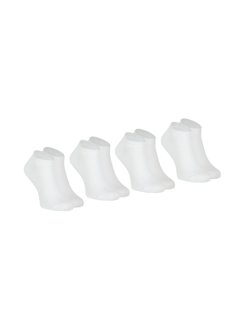 Lot de 4 paires de socquettes Coton Peigné homme Eminence Blanc Blanc Blanc - Kiabi