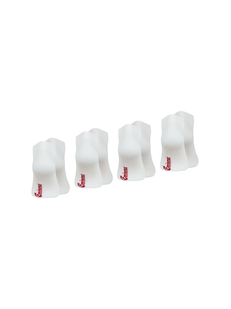 Lot de 4 paires de socquettes Coton Peigné homme Eminence Blanc Blanc Blanc - Kiabi