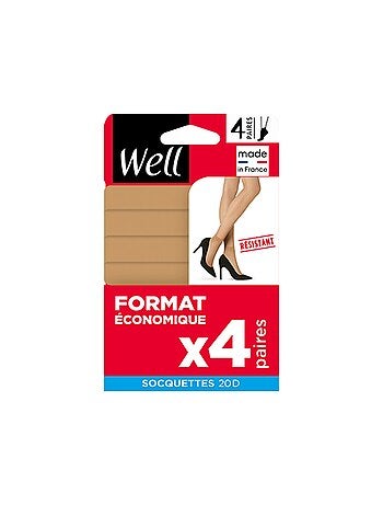 Lot de 4 paires de socquettes FORMAT ECO