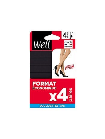 Lot de 4 paires de socquettes FORMAT ECO