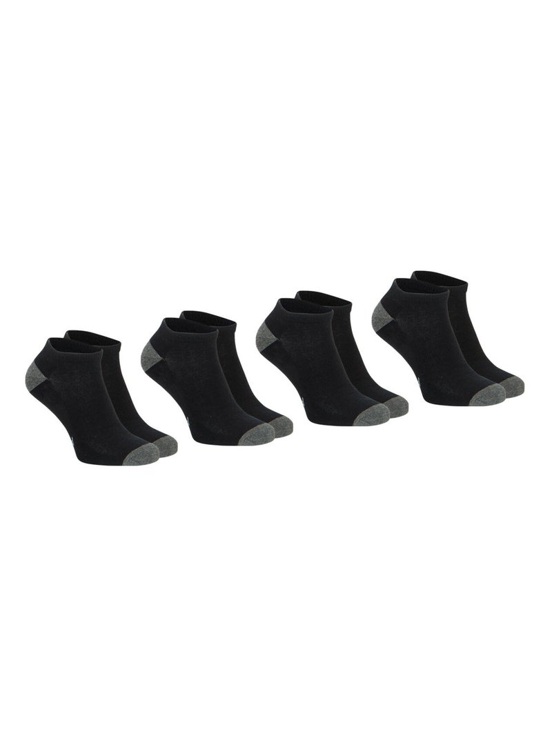 Lot de 4 paires de socquettes homme Ecopack Sport Athena Noir - Kiabi