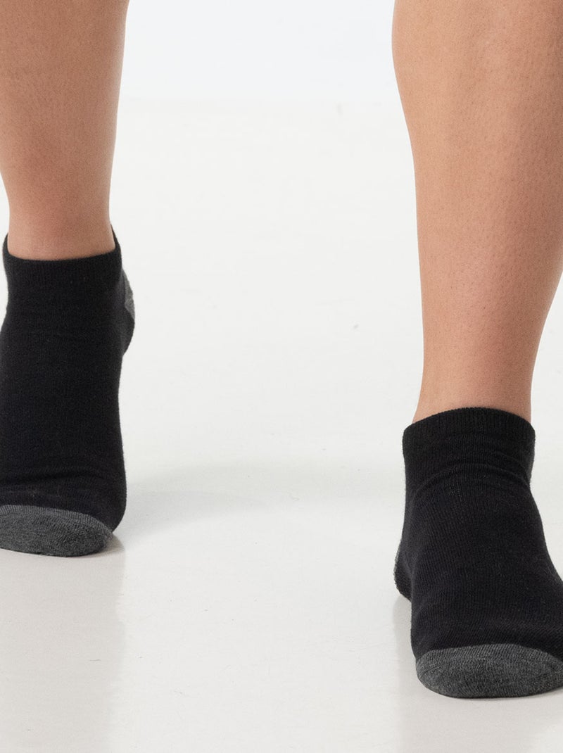 Lot de 4 paires de socquettes homme Ecopack Sport Athena Noir - Kiabi